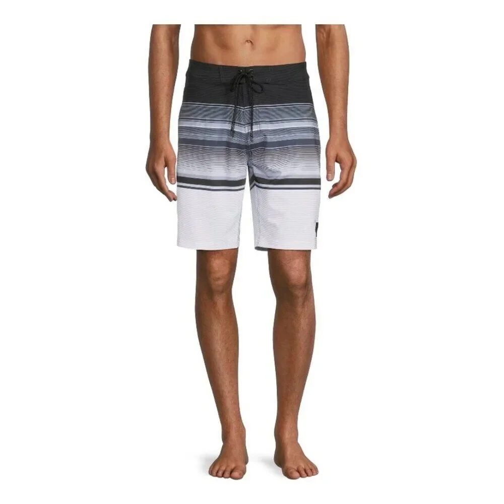 No Boundaries Men’s Knee High Swim Trunks Size 28